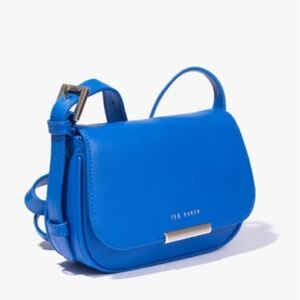 Ted Baker Cross Body Baguette in Saddle Blue